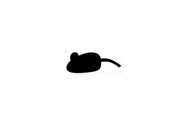 Silhouette of a Mouse
