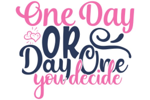 One Day, One Decision: A Graphic Design for a Motivational Poster