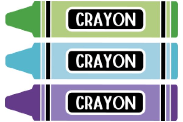 A Colorful Display of Crayons with the Word 'Crayon' on Them