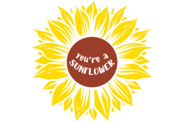 Sunflower with a Message of Affection and Support