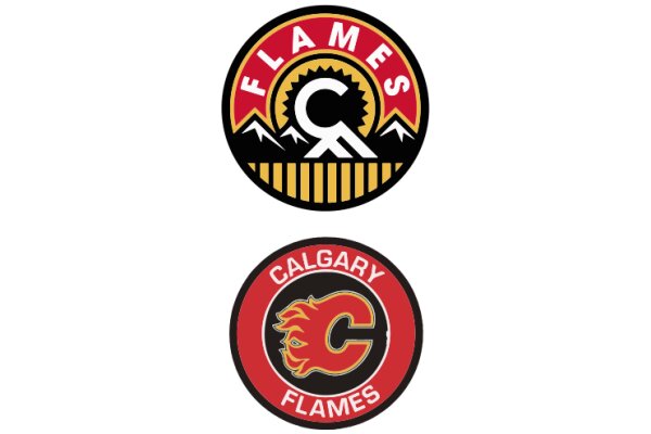 A Comparison of Two Sports Team Logos: Flames and Calgary Flames