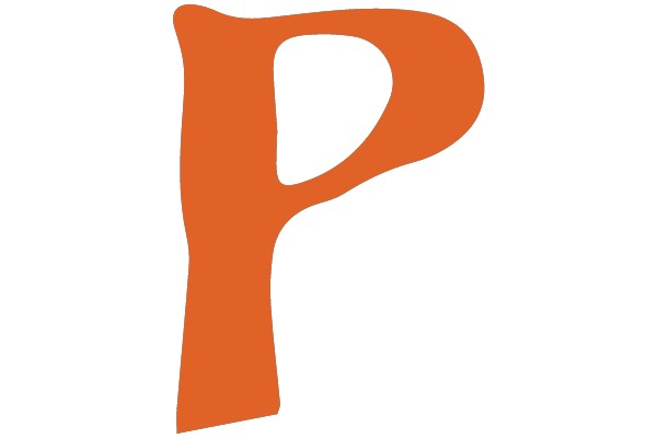 Bold Orange Letter P