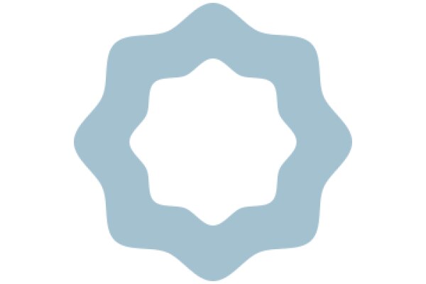 Stylized Abstract Design in Light Blue