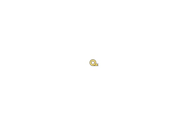 A Digital Icon of a Yellow Oval