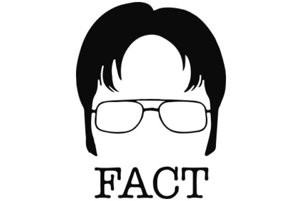 A Silhouette of a Man's Face with Glasses and the Word 'FACT' Below It