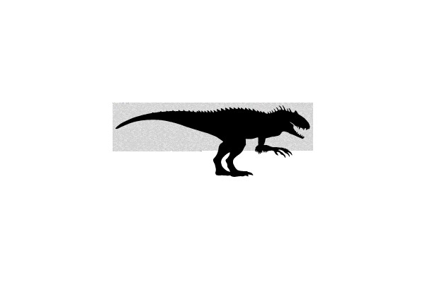 Silhouette of a Dinosaurs