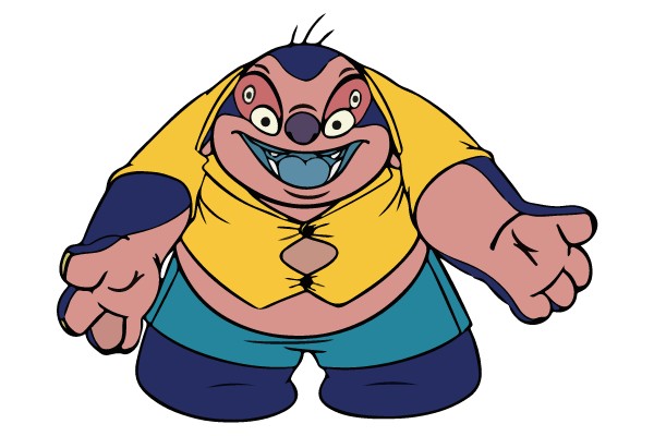 Friendly Giant in Yellow and Blue Outfit