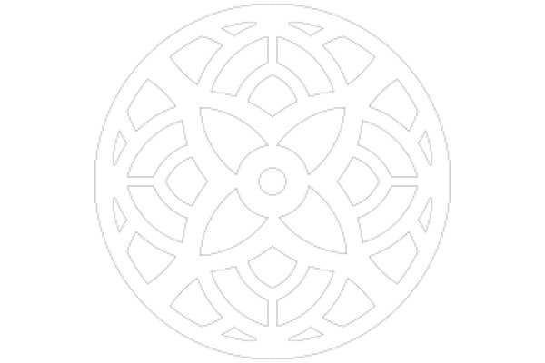 Intricate Design: A Symmetrical Pattern of Curved Lines and Shapes