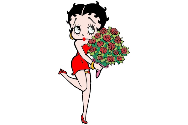 Betty Boop with Roses