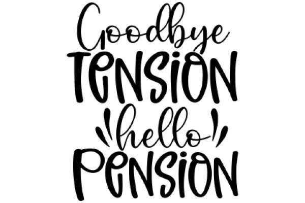 Goodbye Tension, Hello Pension: A Sign of Retirement