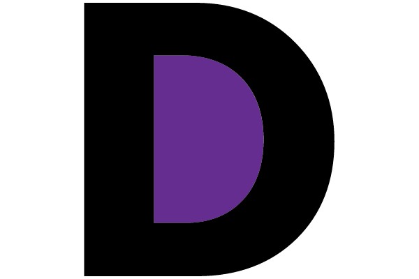 Half Purple Circle on Black Background