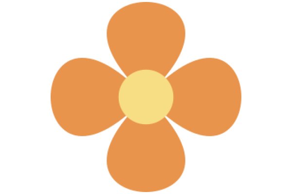 Vibrant Orange Flower with a Yellow Center