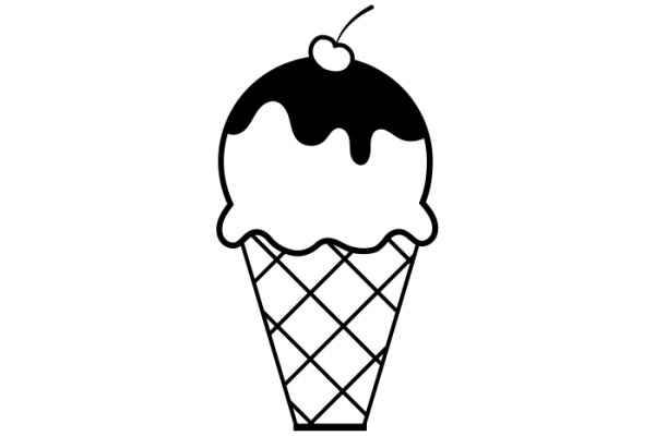 Simplistic Illustration of an Ice Cream Cone