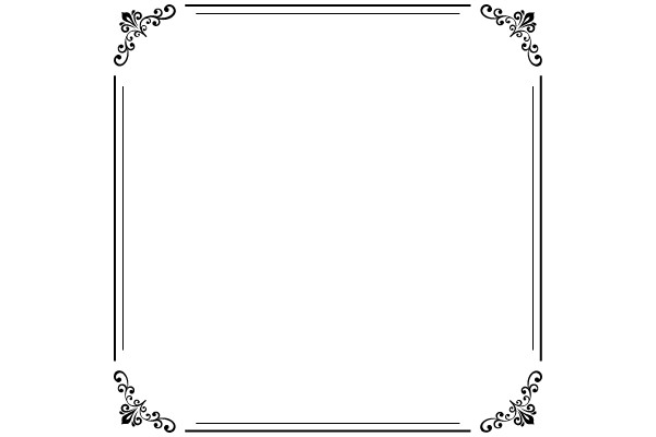 Decorative Vintage Frames Flourish Ornament
