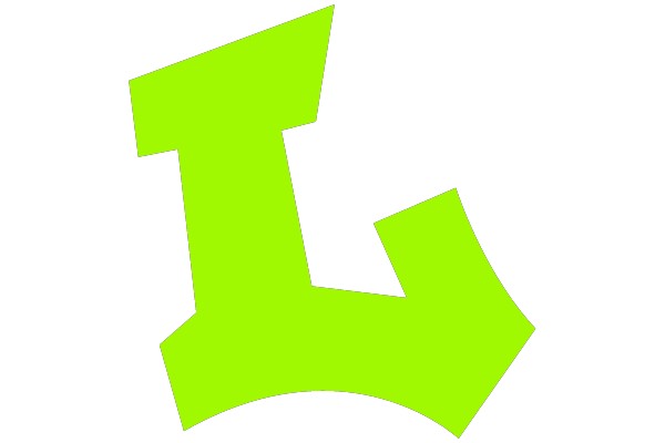 Green 'L' Symbol on Black Background