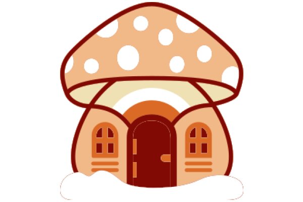 Whimsical Mushroom House with a Doorway