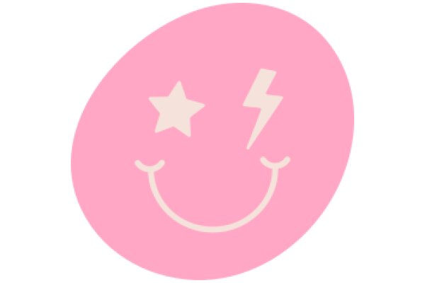 Emotional AI Logo: A Smiling Pink Circle with a Lightning Bolt