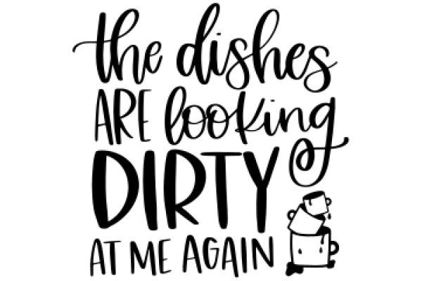 The Dirty Dishes Await: A Playful Reminder to Clean Up After Yourself