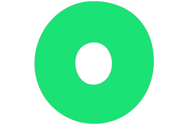 Green Circle with White Center