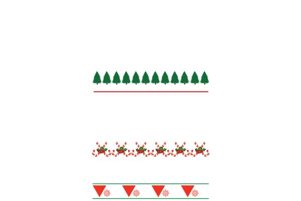 Seasonal Holiday Decorations: A Collection of Christmas Themed Patterns