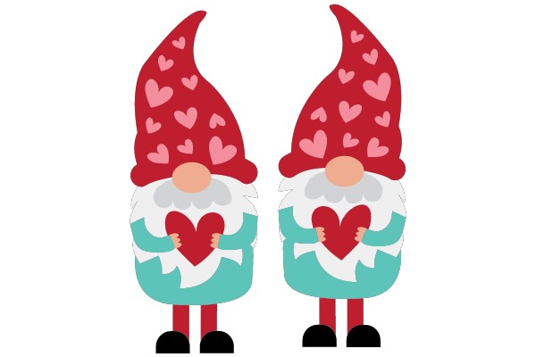 Love's Envoys: Twin Gnomes of Affection