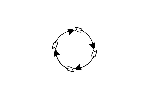 Circular Arrowhead Pattern