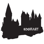 Hogwarts Castle: A Silhouette of Magic and Mystery