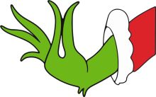 A Colorful Cartoon of a Green and Red Creature