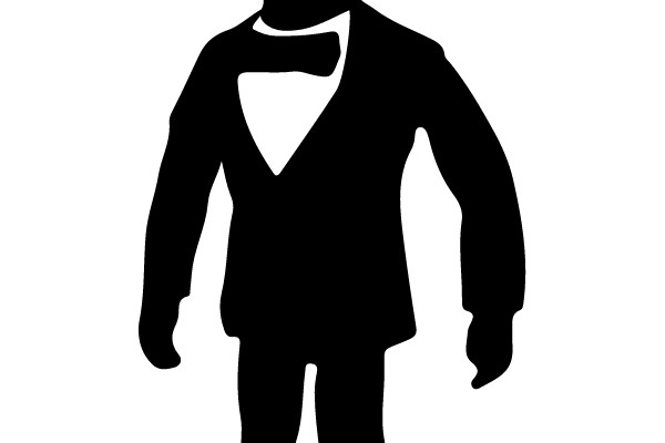 Silhouette of a Tuxedoed Figure