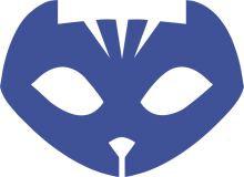 Stylized Blue Cat Icon