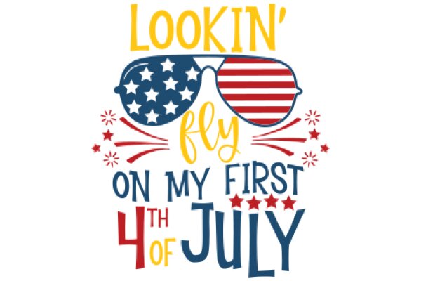Celebrating Independence Day with a patriotic twist: 'Lookin' fly on my first 4th of July'.