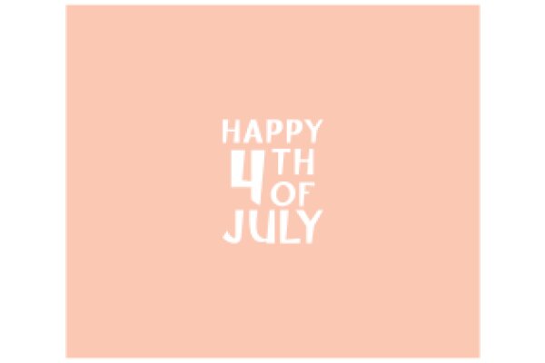 Celebrating the Fourth of July with a warm pink background.