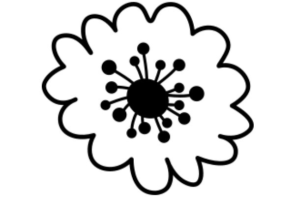 Stylized Flower with Circles