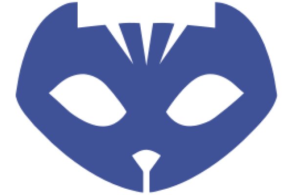 Stylized Blue Cat Icon