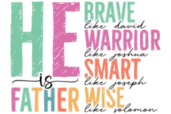 Heroic Fatherhood: A Colorful Affirmation of Strength and Wisdom