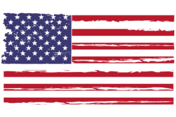 United States Flag with Distressed Texture