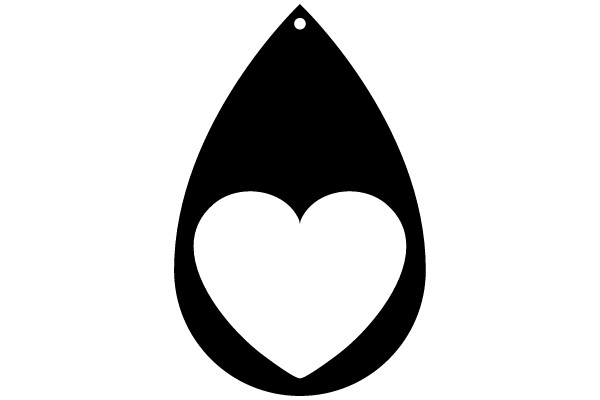Heart Within Teardrop Symbol