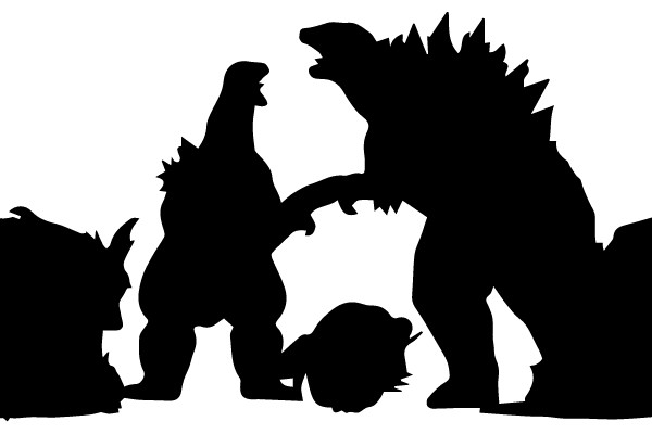 Dinosaur Silhouettes in Motion