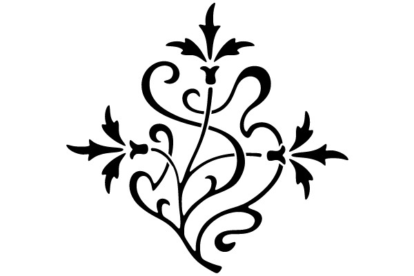 Ornate Flourish: A Timeless Floral Ornament Design