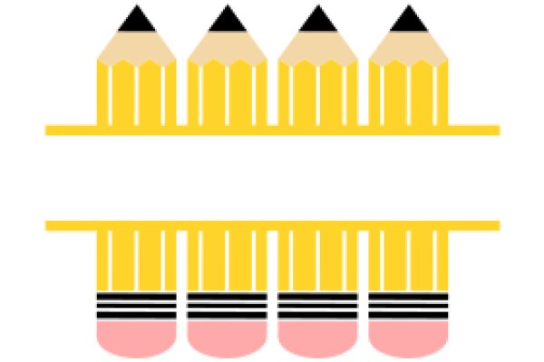 A Collection of Yellow Pencils with Pink Erasers