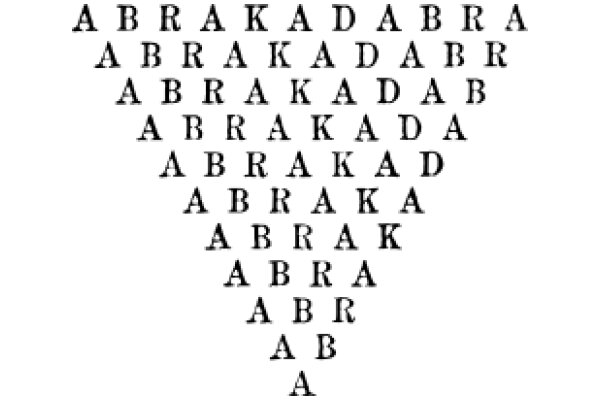 An Artistic Representation of the Word 'Abraham'