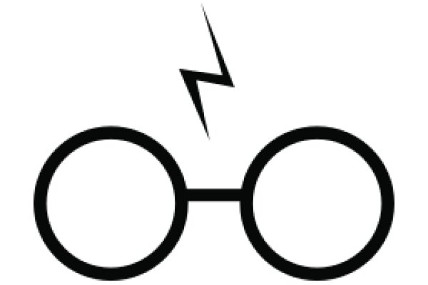 Stylized Icon of a Glasses-Wearing Character with a Lightning Bolt