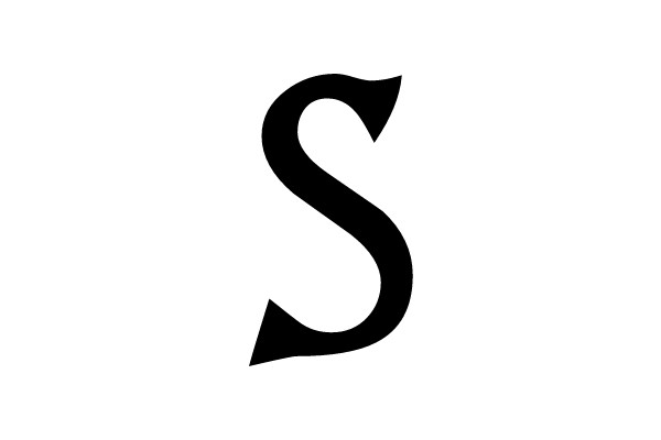 Bold Serif Letter S