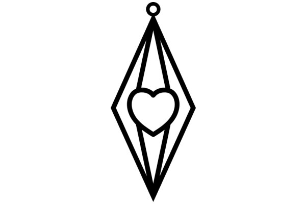 A Symbolic Emblem: The Heart Within a Diamond Shape