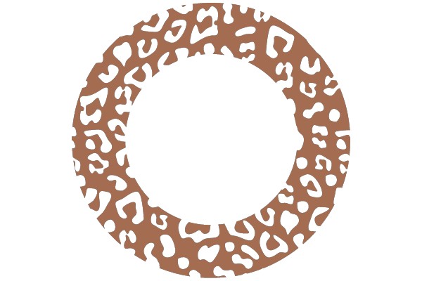 Leopard-Print Circular Frame