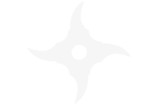 Stylized White Logo with a Curved Design