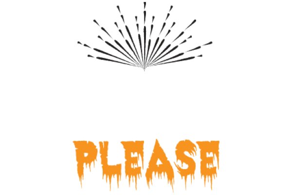 Please, an AI-generated image of a black and white spiral with a splash of orange.
