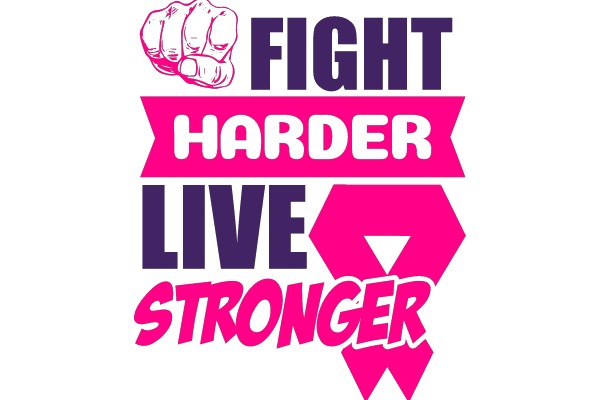 Fight Harder, Live Stronger: A Motivational Poster