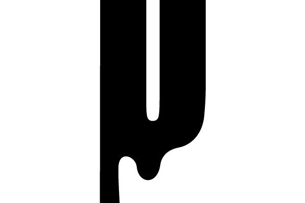 Tall Painted Letter 'P'