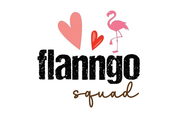 Flannngo Squad: A Heartwarming Logo for a Loving Community